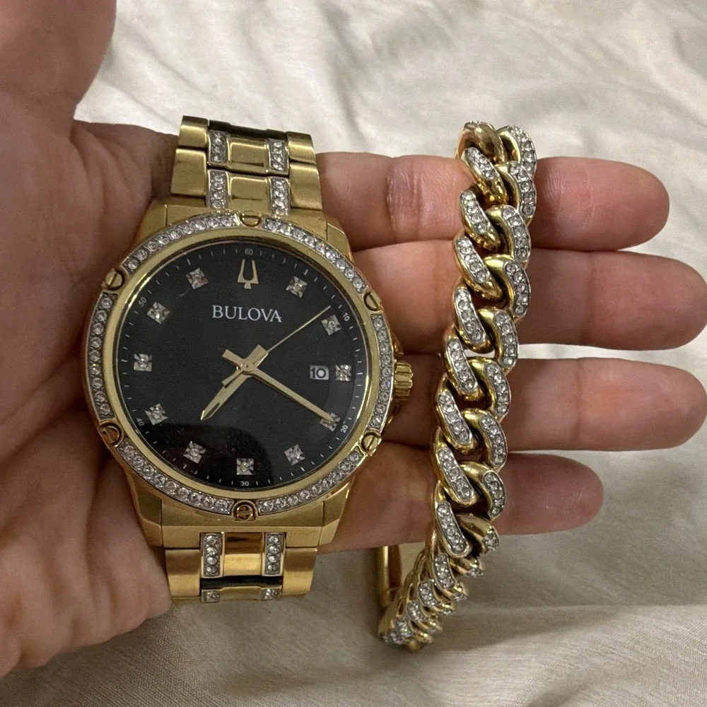 Bulova men gold